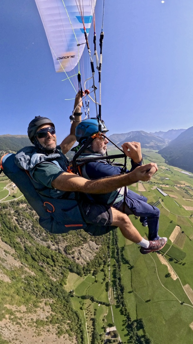 Tandemflug hoch über dem Vinschgau